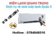 Dịch vụ vệ sinh máy lạnh tại quận 3 tphcm